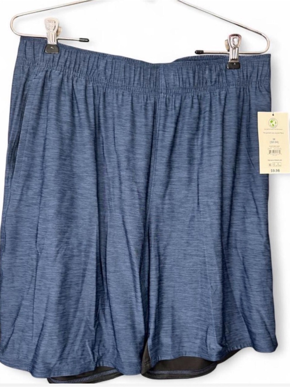 Logo Athletic Heathered Navy Blue Athletic Skort Shorts
